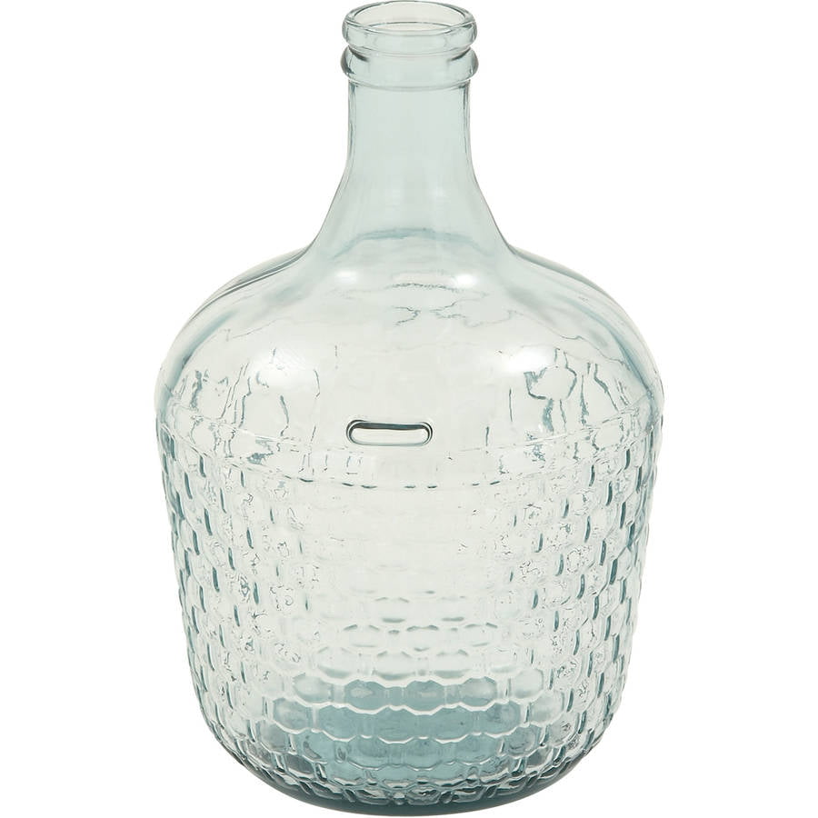 Shop Decmode - Large Glass Jug Vase with Honeycomb Pattern, 10" x 17" - Walmart.com from Walmart on Openhaus