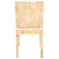 SAFAVIEH Tojo Cane Dining Chair with Cushion, Natural/White, Set of 2