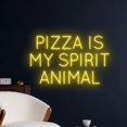 thumbnail image 2 of Handmadetneonsign Pizza Is My Spirit Animal Neon Sign, Pizza Quote Wall Art Decor, Bar Club Party Wall Decor, 2 of 5