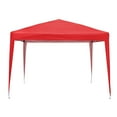 thumbnail image 2 of Ainfox 10 x 10 ft Pop-Up Canopy Tent Gazebo Party,Gazebo,Beach,Camping,Sun Shelter,Market,Tailgate Party,Backyard（Red）, 2 of 7
