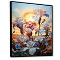 thumbnail image 2 of Designart "Sunrise Illuminates Irises' Beauty" Irises Floater Framed Wall Art Prints, 2 of 5