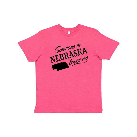Inktastic Someone in Nebraska Loves Me Youth T-Shirt