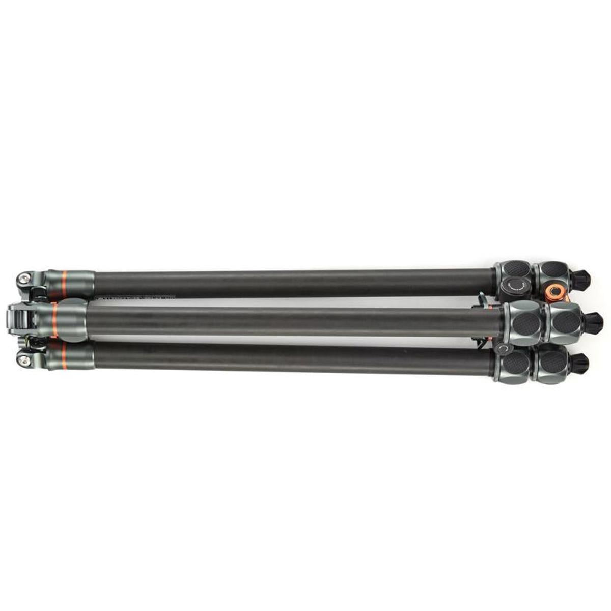 3 Legged Thing Winston 2.0 3-Section Carbon Fiber Tripod with AirHed Pro Ball Head, Metallic Slate Gray