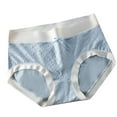 thumbnail image 1 of TANGNADE Culottes en Coton pour Femmes Bikini Sans Coutures Absorption Régulière Culottes Bleu Pâle, 1 of 8