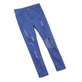 thumbnail image 1 of pantalones vaqueros de mujer mujeres rasgadas apenadas ajuste delgado estirar flaco pantalones de mezclilla jeans legging l L Magideal pantalones vaqueros de mujer, 1 of 7