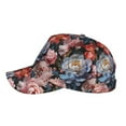 thumbnail image 5 of Daiia Rose Flowers print Baseball Cap Men Women Golf Dad Hat Adjustable Original Classic Low Profile Hat Unconstructed Plain Cap, 5 of 9