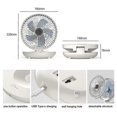 thumbnail image 2 of 2025 Dual-use Kitchen Fan, Rechargeable Fan, Cordless Fan For Bedroom, Cordless Desk Fan-white, 2 of 5