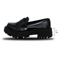 thumbnail image 5 of Xiaoxatg Women's Casual Shoes Thick Soled Leather On Footwear for 6 Black, 5 of 9