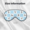 thumbnail image 5 of Goofa Funny Chicken Printed Sleep Eye Mask for Men Women, Zero Eye Pressure Sleeping Mask, Light Blocking Night Blindfold, Soft Eye Shade Cover, 5 of 7