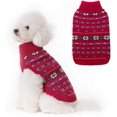 thumbnail image 1 of Suéter clásico para perros con copos de nieve: abrigo de suéter para perros y gatos de engrosamiento suave, ropa cálida. Trajes de ropa de invierno para mascotas XianweiShao  8390612836565, 1 of 1