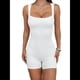 thumbnail image 2 of de una Pieza para Mujer, Cortos de Entrenamiento, Conjuntos de Verano para Gimnasio, Yoga y Playa 2025 Crema XL, 2 of 7