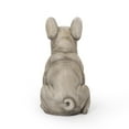 thumbnail image 6 of GDF Studio Rilo Outdoor Cast Stone French Bulldog Garden Statue, Gray, 6 of 9