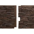 thumbnail image 5 of Ekena Millwork 45 3/4"W x 24 1/2"H x 1 1/4"D Canyon Ridge Stacked Stone, EverStone Faux Stone Siding Panel, Deep Creek, 5 of 9