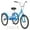 24" Blue, variant on SKYSHALO Foldable Three-Wheel Tricycle with Shopping Basket for Child, Blue