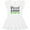 AA-White, variant on Inktastic Blessed and Lucky 4 Leaf Clovers St. Patrick's Day Girls Toddler Dress