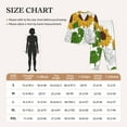 thumbnail image 6 of Disketp Pajamas Set Long Sleeve Sleepwear Womens Button Down Nightwear Pj Sets-Plump Sunflower And Sketch, 6 of 9