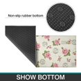 thumbnail image 6 of Pioneer Flower Floral Print Pattern Kitchen Rugs Sets Of 2, Anti Fatigue Non Slip Washable Floor Mats for Kitchen Sink Laundry, 17X30 Inch + 17X47 Inch, 6 of 6