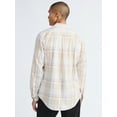 thumbnail image 2 of Free Assembly Men's Brushed Cotton Twill Button Front Shirt with Long Sleeves, Sizes XS-3XL, 2 of 5