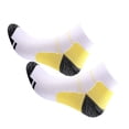 thumbnail image 1 of kurtrusly 1/2/3/5 2 Pcs/ensemble Chaussettes de Compression pour Femmes Performance et Réduction de la Fatigue Soulagement Jaune P/M 1 Pce, 1 of 6