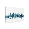 thumbnail image 2 of Trademark Fine Art 'Vancouver Canada Blue Teal Skyline' Canvas Art by Michael Tompsett, 2 of 3