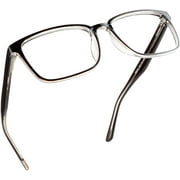 LifeArt Anti-Glare Blue Light Blocking Reading Glasses (Square Frame, +1.25 Magnification)
