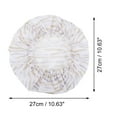 thumbnail image 2 of Unique Bargains 1 Pc Durable Shower Cap for Business Travel White Waterproof Polyester PEVA, 2 of 6