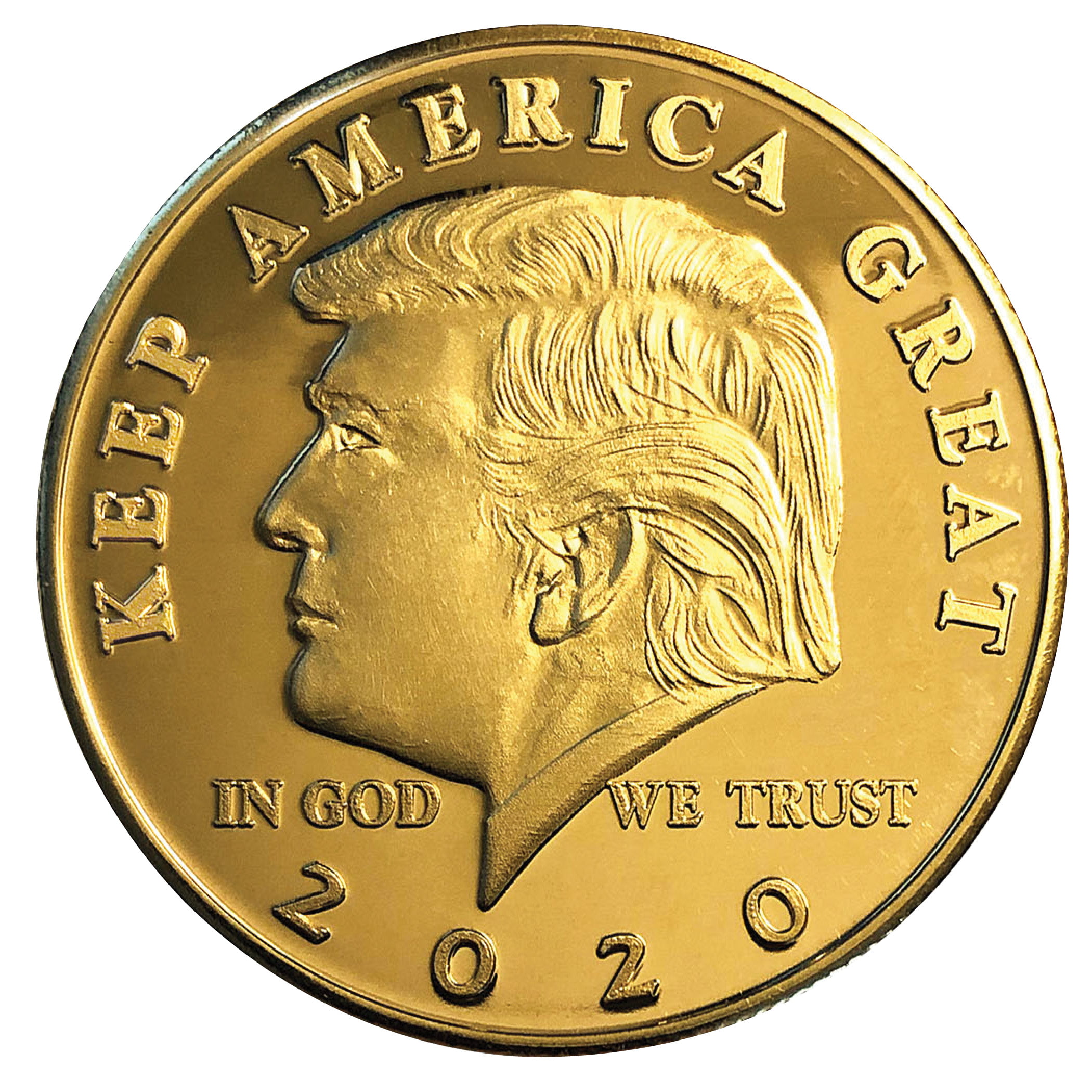 Donald Trump 2020 Keep America Great 45th President 24K Gold Clad 