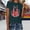 Dark Green, variant on Graphic Tees for Women Carnival Striped Casual Top for Festive Wear with Crew Neck and Short Sleeves Daily and Party Friendly Women’s T Shirt Red S