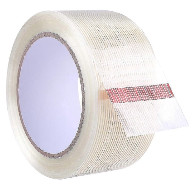 Clear Heavy Duty Waterproof Duct Tape 27 Yards (81ft), 2 Pack Transparent Multi-Purpose Repair Tape
