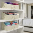 thumbnail image 2 of Storage Bins [3-Pack] Fabric Storage Baskets, Foldable Closet Organizer Trapezoid Storage Box (Beige), 2 of 6