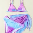 thumbnail image 3 of Vedolay Girls Swimsuit Girl's 2 Piece High Waisted Criss Cross Cut Out Bikini Swimsuit Bathing Suit,Purple 9-10 Years, 3 of 5