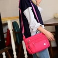 thumbnail image 4 of Bolso bandolera para mujer con múltiples bolsillos, bolso bandolera para mujer, bolso de mano y cartera rosa, 4 of 5
