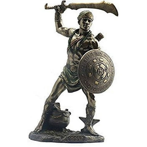 9.5 Inch Oggun - God of War, Iron and Hunting Cold Cast Bronze Statue