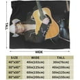 thumbnail image 4 of Ultra Soft Throw Blanket Flannel Dwight Music Yoakam Theme Light Weight Warm Blanket for Living Room/Bedroom 40"X30", 4 of 6