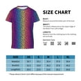 thumbnail image 2 of Wukai Leopard Neon Rainbow Gradient Youth Unisex Short Sleeve T-Shirt for Boys, Girls, Teens, and Kids-X-Small, 2 of 7