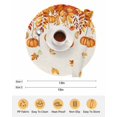 thumbnail image 6 of 15 Inch Round Placemats Set of 4, Orange Pumpkins Fall Non Slip Heat Insulation PP Table Mats, Rustic Thanksgiving Maple Leaf Washable Place Mats for Kitchen Dining Party Table Decor, 6 of 7