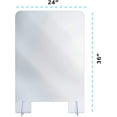 thumbnail image 5 of Alpine Table Top Sneeze Guard, Clear Acrylic Sheet, Protective Desk Screen, 24 in x 36 in x 0.18 in, 5 of 7