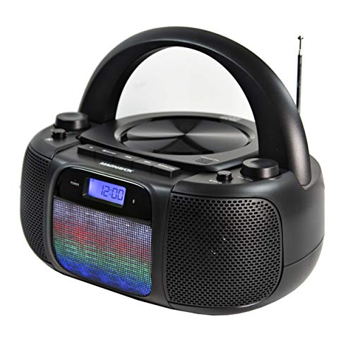 Magnavox MD6972 CD Boombox With Digital AM FM Radio Color Changing Lights And Bluetooth Wireless Technology, Black - image 3 of 3