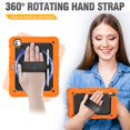 thumbnail image 3 of Funda HXCASEAC para iPad Pro 13 2024 con soporte para lápices, color naranja, 3 of 9