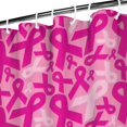 thumbnail image 3 of Pink Breast Cancer Shower Curtain 36"x72" ,Bathroom Decorative Shower Curtains Set with 12 Hooks,Modern Waterproof Washable Shower Curtain, 3 of 6