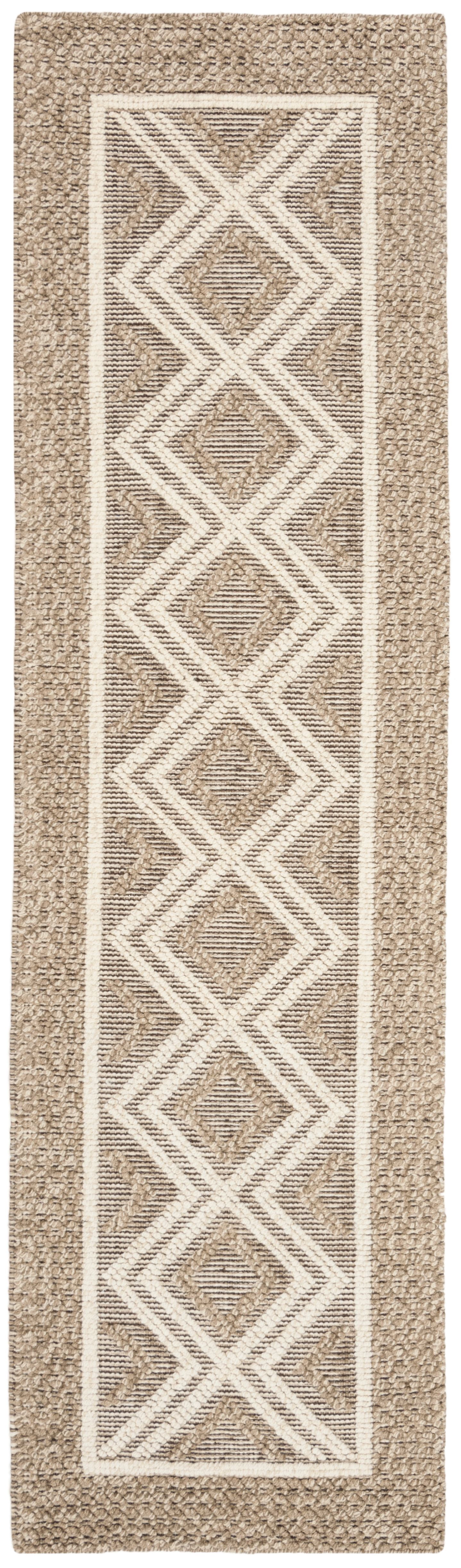 SAFAVIEH Vermont Hyde Geometric Runner Rug, Beige/Ivory, 2'3" x 12'