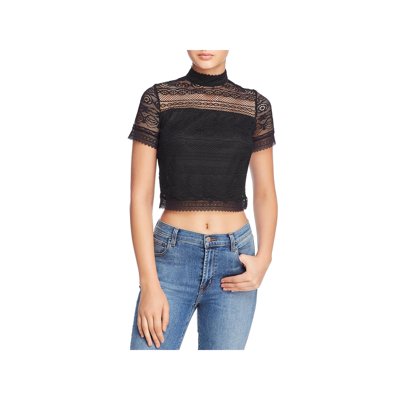 Buy Guess Women's Lace Mockneck Crop Top Online Kuwait Ubuy
