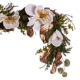 thumbnail image 4 of Vickerman 60" White Magnolia Garland., 4 of 5