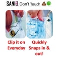 thumbnail image 2 of SANI6-The Fashionable Practical & Only Snap-in Holster Cover Door Opener Stylus Tool for Safe Clean No Touch Germ Avoidance! Key Ring Chain, Purse or Pocket. Better than Brass it's Clear Plastic!, 2 of 9