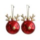 thumbnail image 1 of Bolas colgantes de árbol de Navidad Adornos de bolas colgantes de Navidad inastillables Mini decoración de fiesta en casa, Rojo, Tipo 1 2 Piezas Inevent HA008701-01, 1 of 2