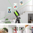 thumbnail image 5 of Huepar Cross Line Laser Level Green Beam Self-Leveling Laser Level Tools for Home DIY Picture Hanging with 360° Magnetic Pivoting Base, 5 of 11