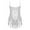 Silver, variant on TiaoBug Kids Girls Sequins Fringed Latin Dance Leotard Gymnastic Tassel Dress Jazz Dancewear Royal Blue 14