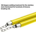 thumbnail image 4 of Nunchakus/Nunchakus de entrenamiento de gomaespuma segura con cadena de acero para niños y principiantes, práctica y entrenamiento (amarillo), 4 of 4