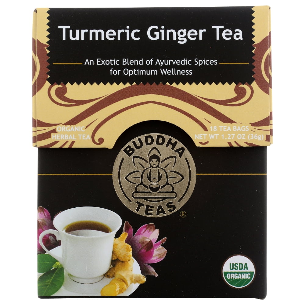Buddha Teas Turmeric Ginger Tea, 18 Bag