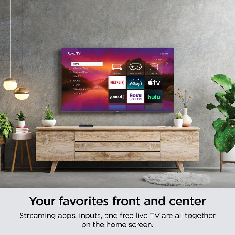 Roku Smart TV 43-Inch Select Series 4K HDR Roku TV with Roku Enhanced Voice Remote, Brilliant 4K Picture, Automatic Brightness, & Seamless Streaming feature detail